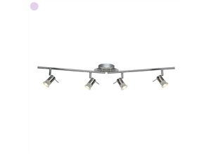 5053423076942 - Searchlight Aries - 4 Licht Badezimmer Chrom Satin Silber IP44 GU10