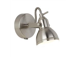 5053423090016 - Searchlight Focus - 1 Licht Innenverstellbarer Wandstrahler Satin Silber GU10