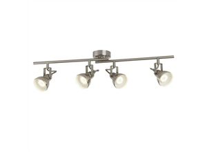 5053423090030 - Focus - 4 Lichtverstellbare Scheinwerferleiste Satin Silber GU10 - Searchlight