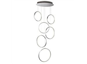 5053423094861 - Rings - Integrierte LED-Deckenpendelleuchte Chrom - Searchlight