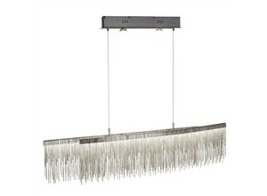 5053423096377 - Memphis - led 2 Licht Decke Anhänger Bar Satin Silber - Searchlight