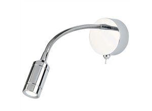5053423099316 - LED Wandleuchte mit Flexarm chrom 3000K warmweiß mit Schalter Leselicht
