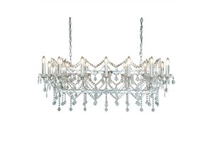 5053423101606 - Florence - 14 Light Crystal Chandelier Chrome Finish E14 - Searchlight