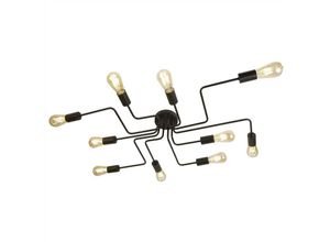 5053423119335 - Searchlight - Circuit - 10 Light Flush Deckenleuchte Matt Black E27