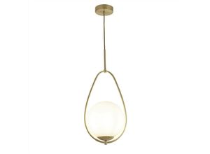 5053423125169 - Avalon - 1 Lichtanhänger Gold Opal Glas E27 - Searchlight