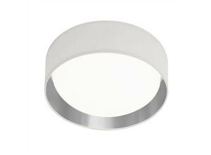 5053423131603 - Gianna - Integrierte led 1 Light Flush Deckenleuchte Weiß Silber - Searchlight