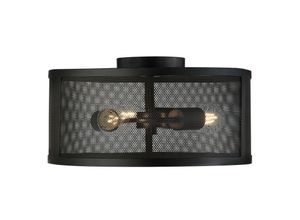 5053423134376 - - Vintage Decken Lampe Wohn Ess Zimmer Käfig Design Leuchte schwarz 2843-3BK