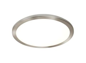 5053423135564 - Flush - Integrierte led 1 Light Semi Flush Satin Silber Weiß IP44 - Searchlight