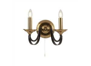 5053423135748 - Belfry - 2 Lichtkerzen Wandleuchte Dunkelbronze Braun E14 - Searchlight