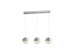 5053423137711 - Marbles - Integrierte led 3 Light Globe Bar Pendelleuchte Chrom Silber - Searchlight