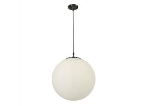 5053423138077 - Atom - 1 Light Globe Anhänger Opal Glasschirm E27 - Searchlight