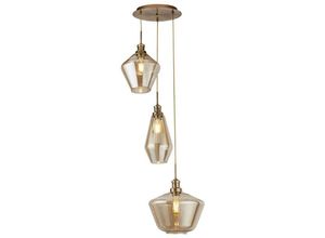 5053423158679 - Mia - 3 Licht Cluster Drop Decke Anhänger Champagner Glas - Searchlight