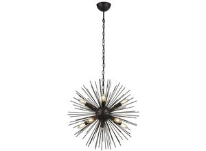 5053423158709 - Sputnik - 10 Light Spherical Ceiling Pendant - Schwarz - Searchlight