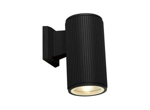 5053423163246 - Outdoor 1 Licht Wandveranda Licht - Schwarz Mit Klarglas Diffusor - Searchlight