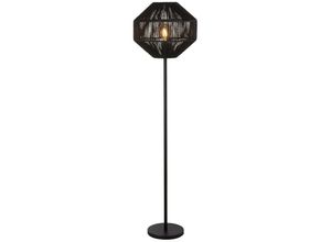 5053423171579 - Wicker 1 Light Stehleuchte Black Wicker - Searchlight