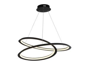 5053423174402 - Swirl Led Anhänger Sand Schwarz Dimmbar - Searchlight