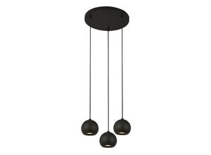 5053423174976 - Searchlight Lighting - Searchlight Eindhoven 3 Light Matt Black Mu Lighti Drop Pendelleuchte