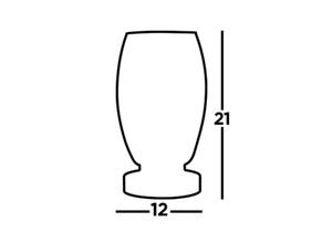 5053423176024 - LED-Tischleuchte Cyclone chrom klar Glas 205 cm hoch