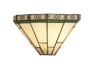 5053423206639 - - Wandleuchte Wandlampe Glas Stahl Wohnzimmerleuchte Flurleuchte Grün Schwarz