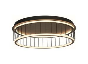 5053423227290 - - Circolo LED-Deckenleuchte Cage schwarzes Metall