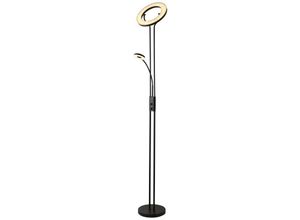 5053423241258 - Mother & Child Mutter Kind Stehlampe aus mattschwarzem Metall - Searchlight