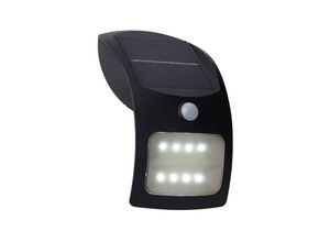 5053423241449 - - Wandleuchte Außenleuchte led Solarleuchte Gartenlampe Sensor Schwarz h 20 cm