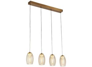 5053423243269 - Searchlight Cyclone 4-Licht-Bar-Anhänger aus Bronze Champagnerglas