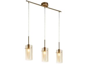 5053423247106 - Duo 3 Duo iii 3-flammige Bar-Pendelleuchte Bronze Champagnerglas - Searchlight