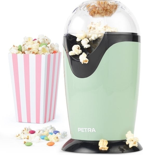 5054061474114 - Petra Elektrische Popcornmaschine 1200W Heißluft-Popcorn-Maschinen BPA-frei Grün