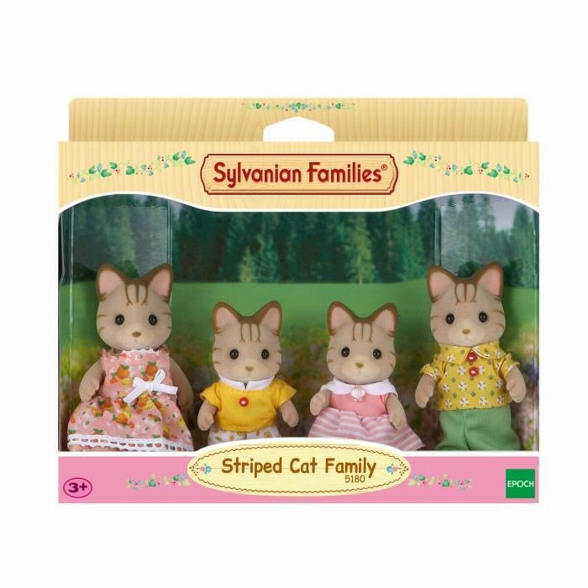 5054131051801 - Actionfiguren Striped Cat Family