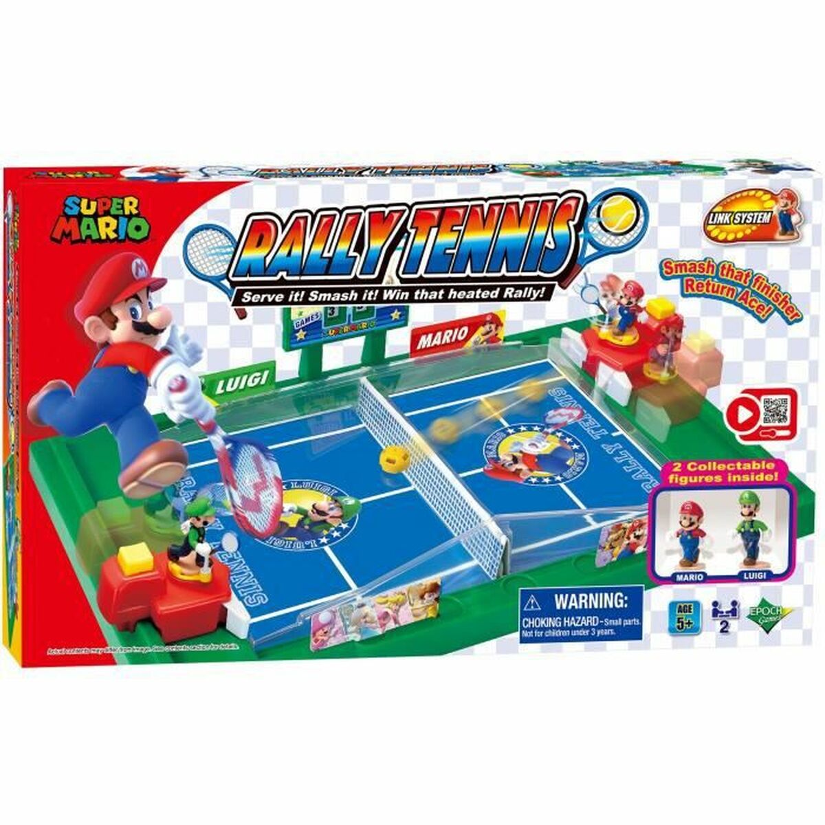 5054131074343 - Tischspiel EPOCH DENFANCE Super Mario Rally Tennis (FR) Bunt