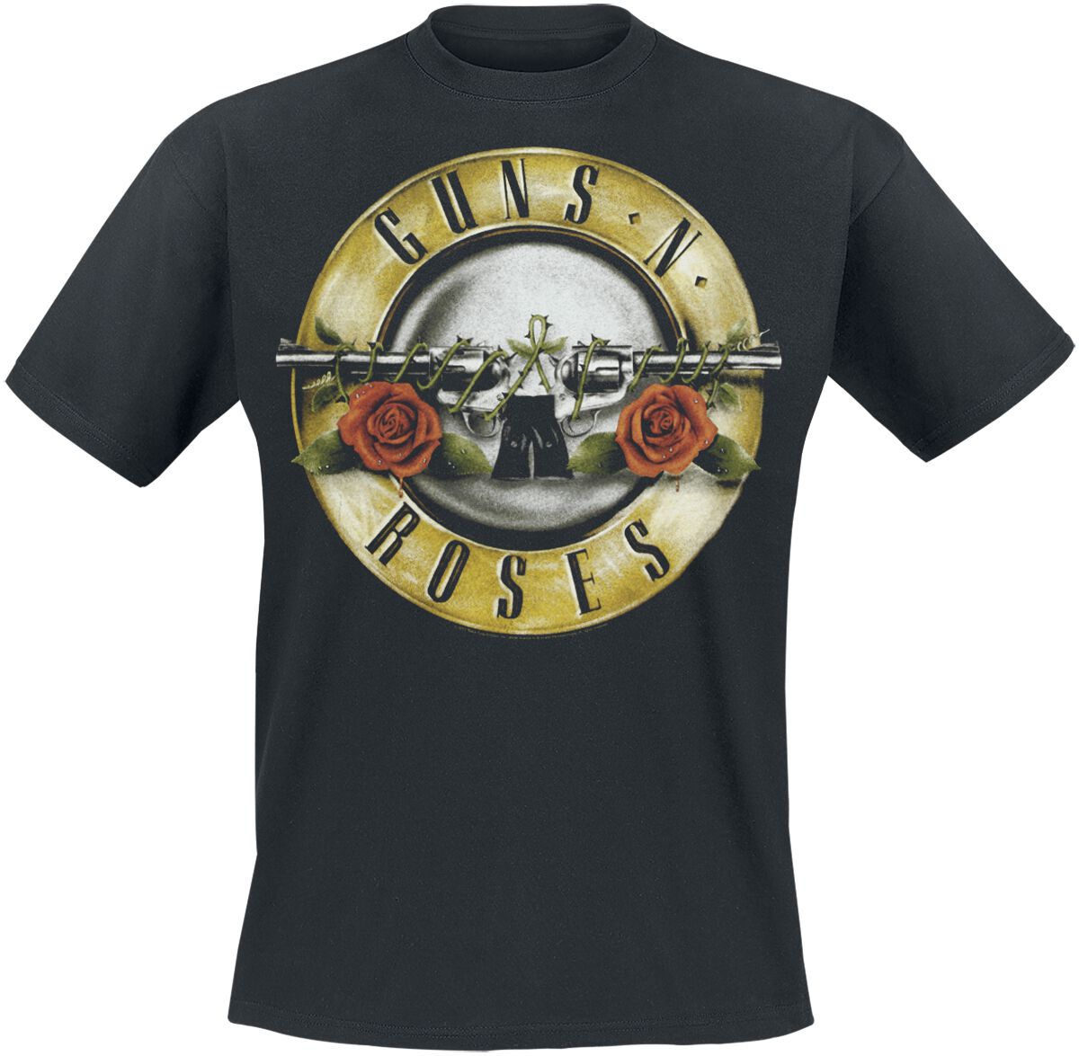 5054190185929 - Guns N Roses Distressed Bullet T-Shirt schwarz in 4XL
