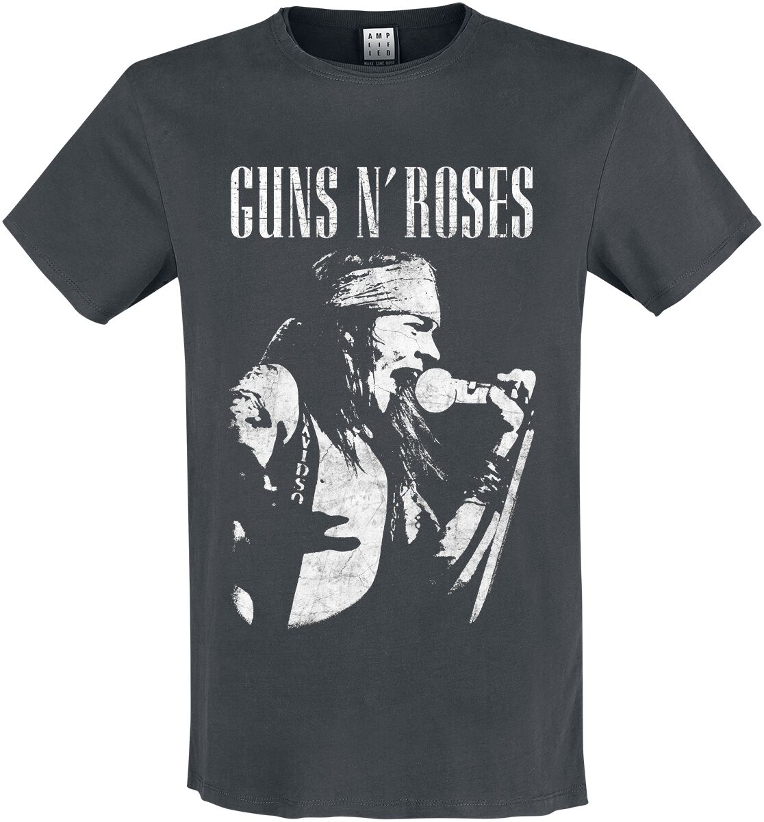 5054488211040 - Guns N Roses Amplified Collection - Axl Live Profile T-Shirt charcoal in S