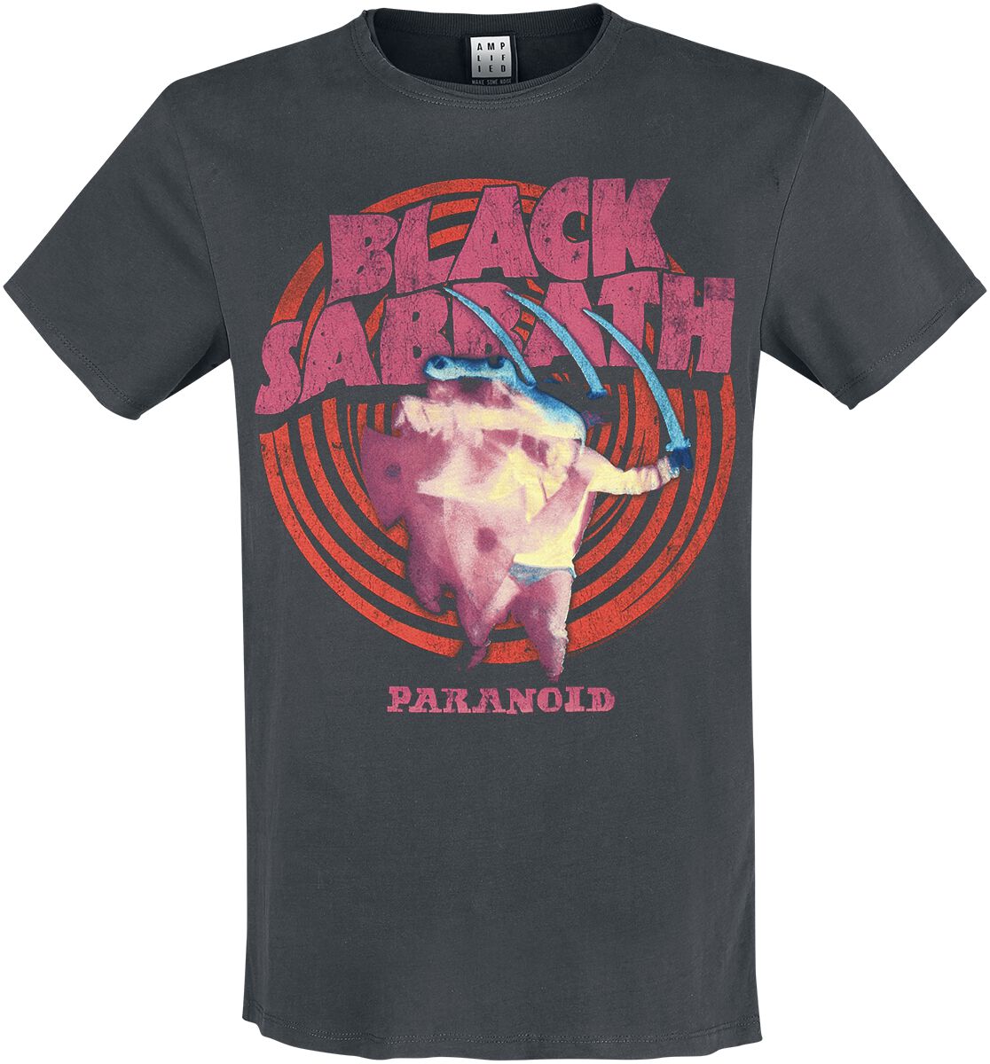 5054488346476 - Amplified Collection - Paranoid T-Shirt charcoal in S