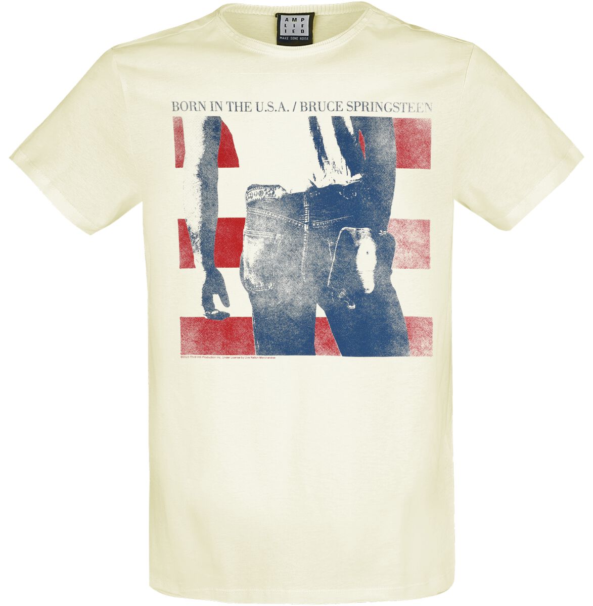 5054488346803 - Amplified Collection - Born In The USA T-Shirt altweiß in XL 5054488346803 - Amplified Collection - Born In The USA T-Shirt altweiß in XL