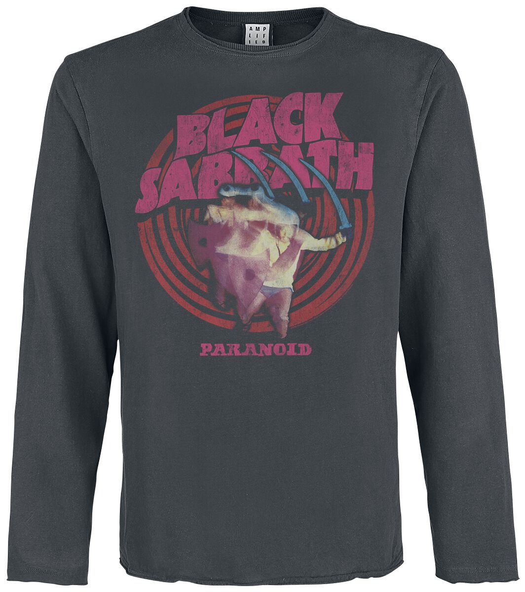 5054488376350 - Amplified Collection - Paranoid Langarmshirt charcoal in L 5054488376350 - Amplified Collection - Paranoid Langarmshirt charcoal in L