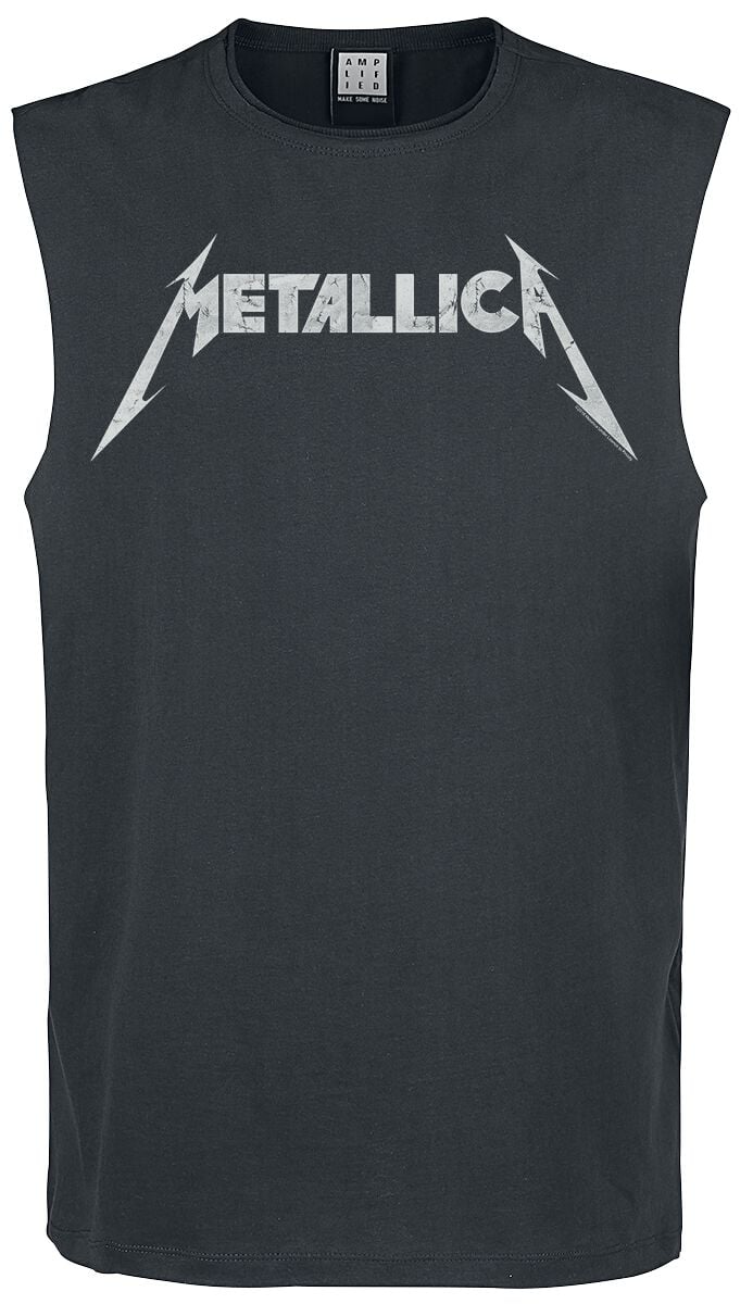 5054488486776 - Metallica Amplified Collection - Logo Tank-Top charcoal in L