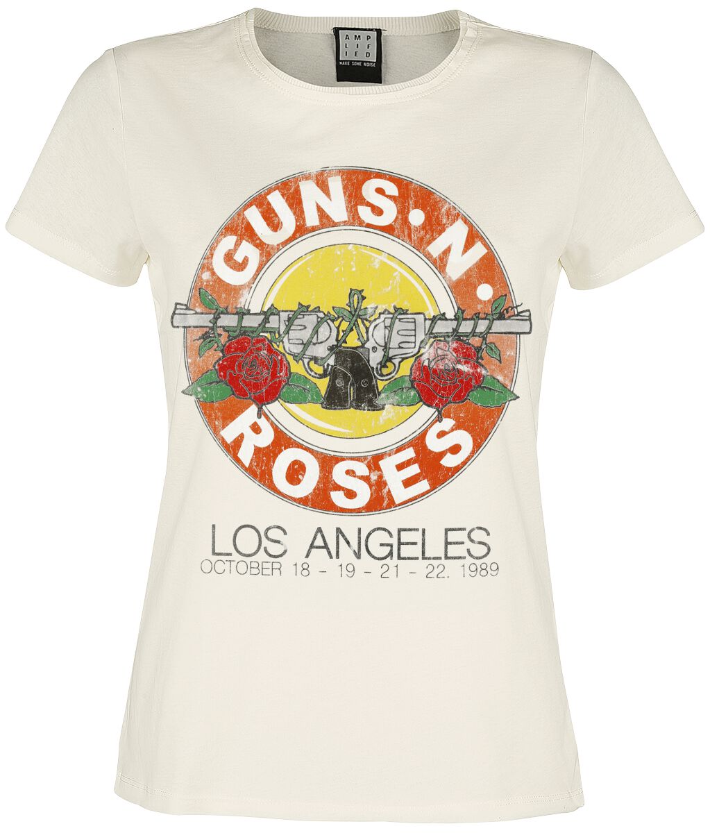 5054488498922 - Guns N Roses Amplified Collection - Vintage Bullet T-Shirt altweiß in L 5054488498922 - Guns N Roses Amplified Collection - Vintage Bullet T-Shirt altweiß in L