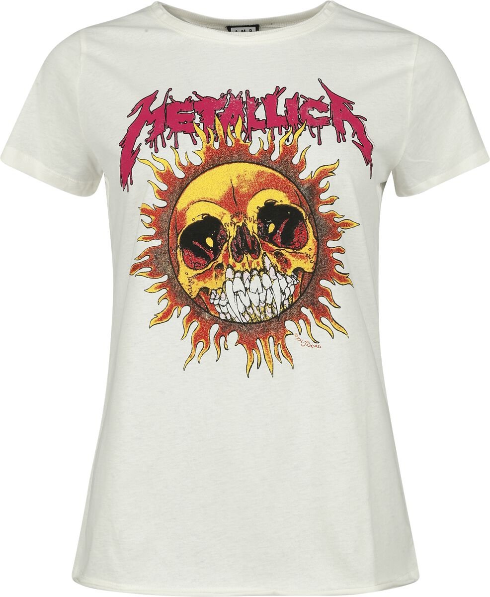 5054488838551 - Metallica Amplified Collection - Neon Sun T-Shirt altweiß in M
