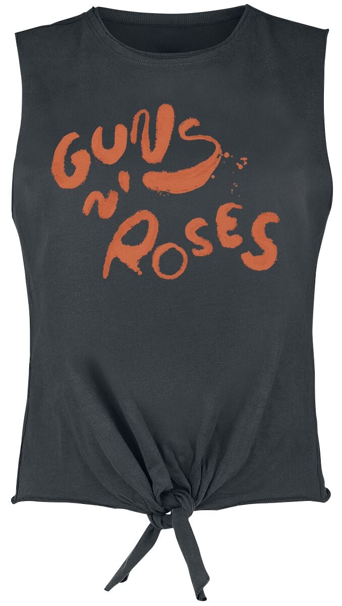 5054488861733 - Guns N Roses Amplified Collection - Paint Logo Top charcoal in XL