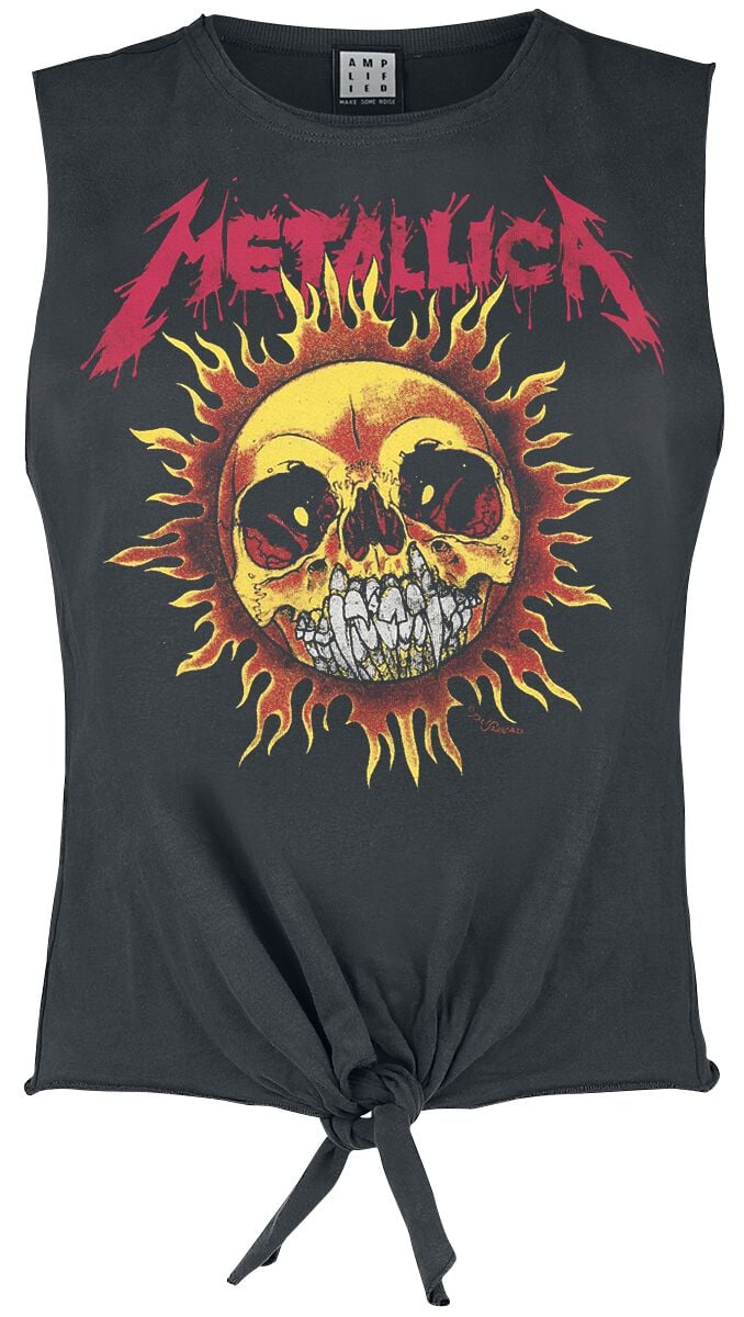 5054488870490 - Metallica Amplified Collection - Neon Sun Top charcoal in XL