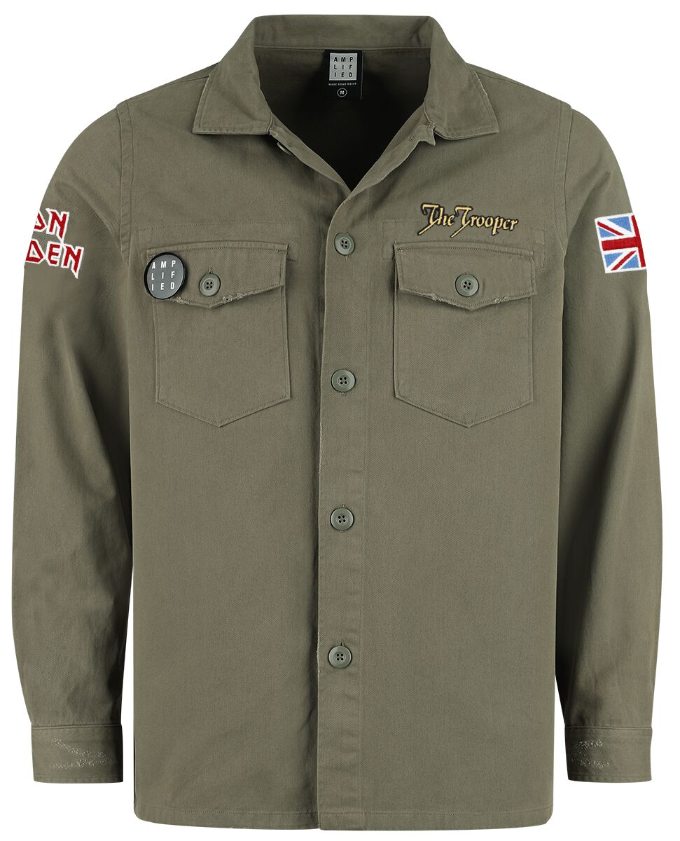 5054488876379 - Amplified Collection - Military Shirt - Shacket Langarmhemd khaki in S