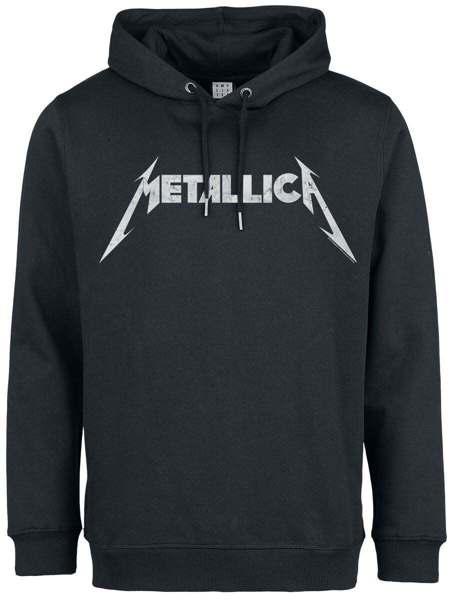 5054488895080 - Metallica Amplified Collection - White Logo Kapuzenpullover schwarz in M