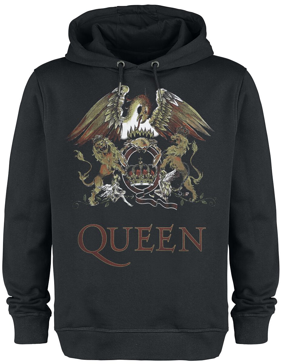 5054488895202 - Amplified Collection - Royal Crest Kapuzenpullover schwarz in XS
