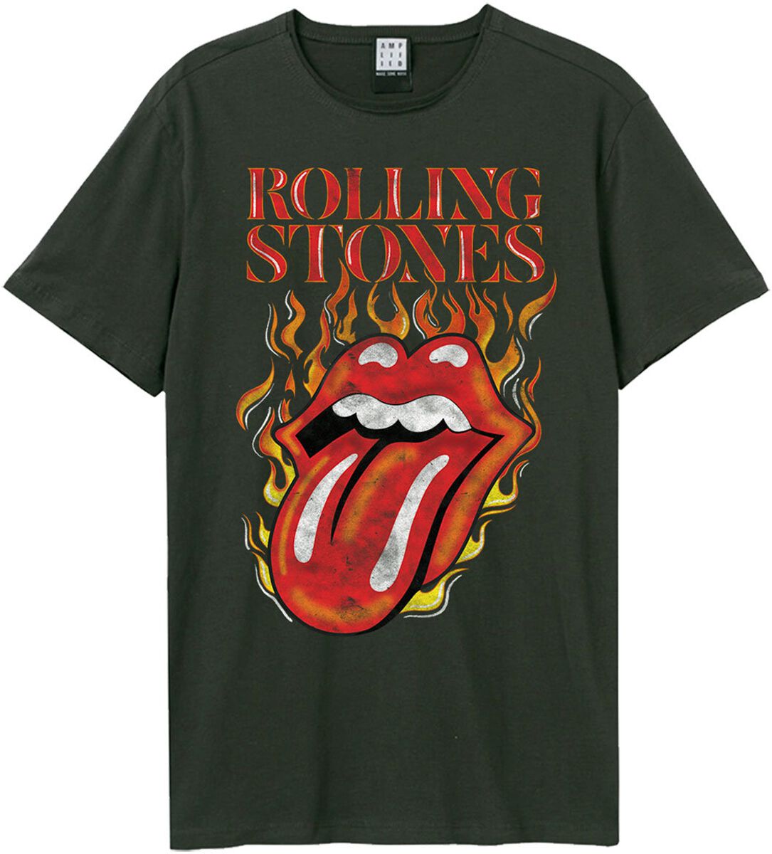 5054488904478 - Amplified Collection - Hot Tongue T-Shirt charcoal in XS