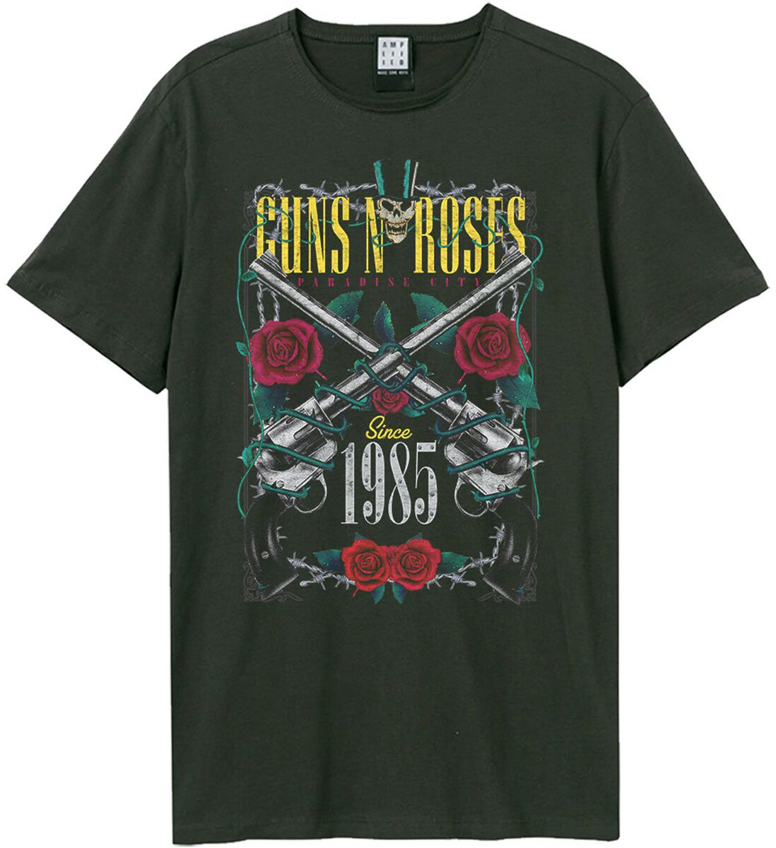 5054488905598 - Guns N Roses Amplified Collection - LA Big Guns T-Shirt charcoal in XS