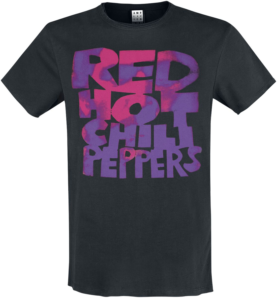 5054488908612 - Amplified Collection - RHCP Neon Pink T-Shirt schwarz in S