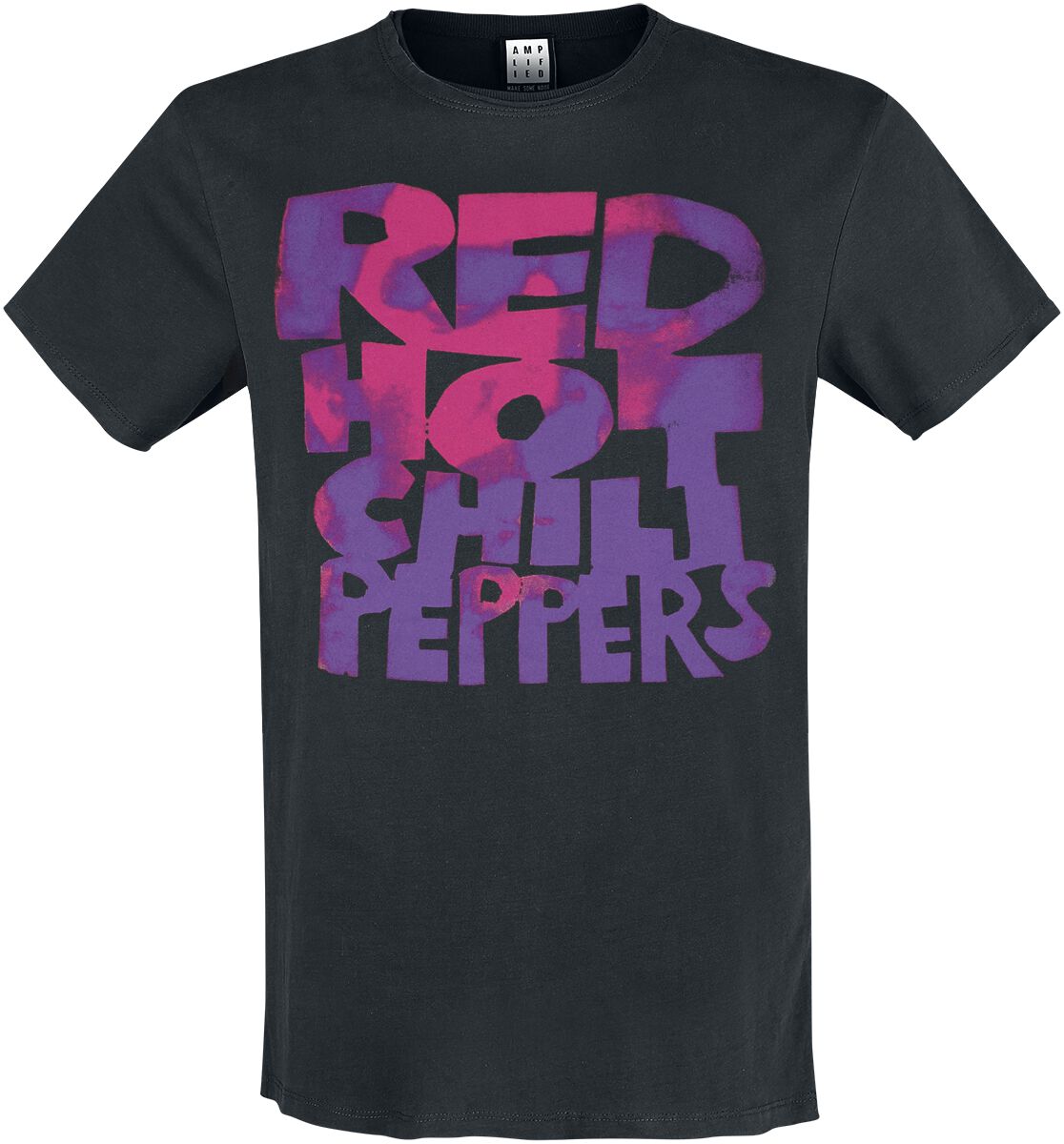 5054488908667 - Amplified Collection - RHCP Neon Pink T-Shirt schwarz in 3XL