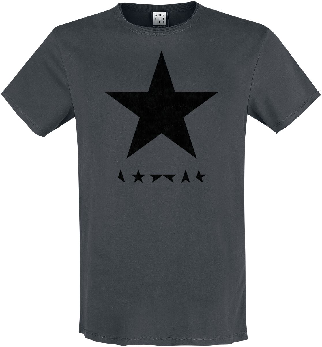 5054488970619 - Amplified Collection - Black Star T-Shirt charcoal in XXL