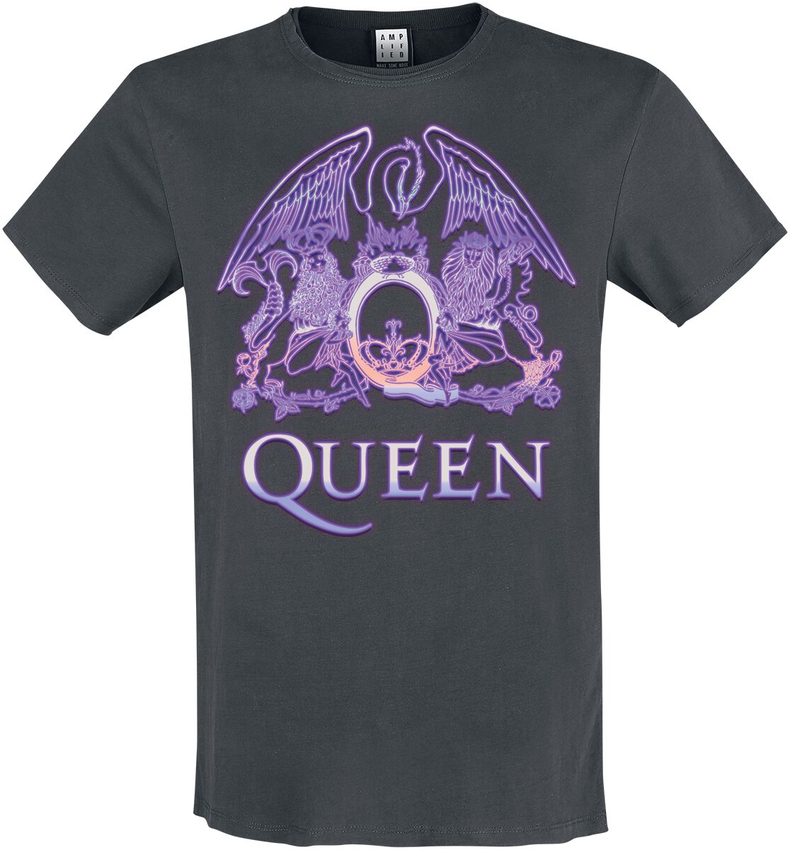 5054488975287 - Amplified Collection - Neon Sign T-Shirt charcoal in L